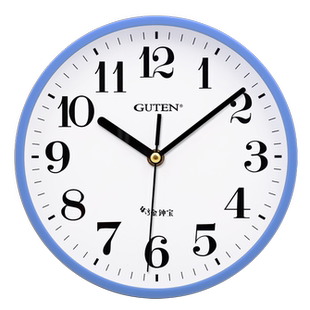 金钟宝GUTEN座挂两用卧室儿童房学生用静音小挂钟 小台钟4色可选