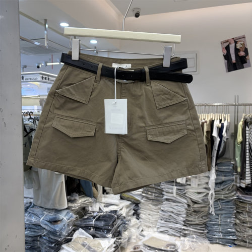 SUOMALA索玛拉8215正品夏季新品韩系高腰A字版阔腿工装休闲短裤女