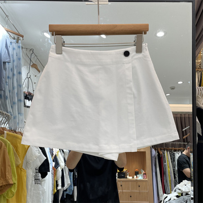 8090服饰B25583正品夏季韩版高腰显瘦不规则设计感半身裙女短裙裤