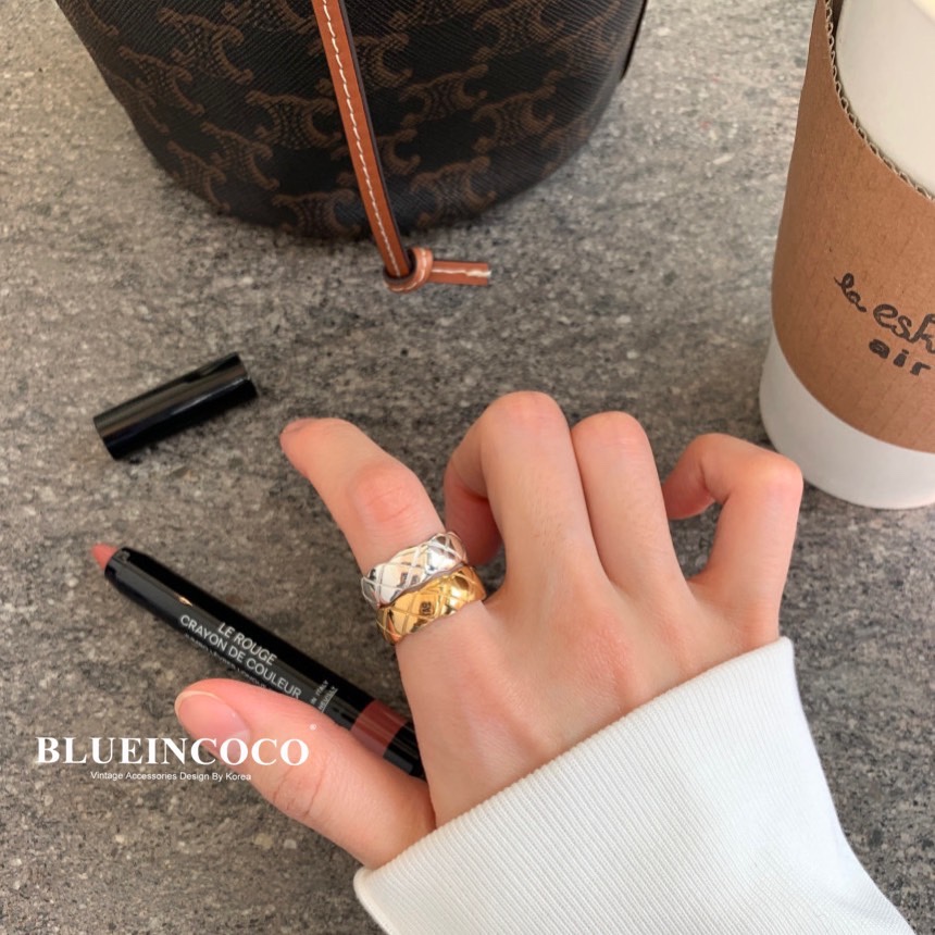 blueincoco欧美简约女ins戒指