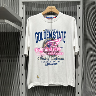 6905571275700 A06 杰克琼斯T恤NBA联名勇士队纯棉短袖 225301043