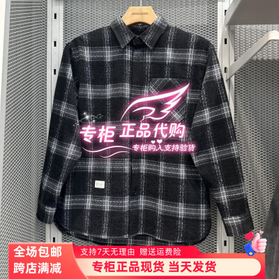 杰克琼斯秋季翻时尚格纹长袖衬衫 2243OS005 E41 6905571174362