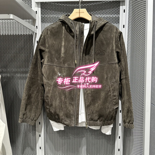 E06 225310010 6905571298570 帅气机车风多口袋皮衣 杰克琼斯修身