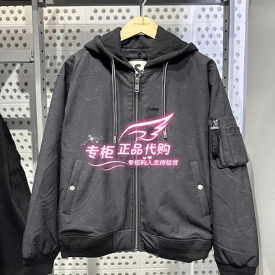 杰克琼斯字母印花连帽休闲男羽绒服 224423018 E40 6905571195312