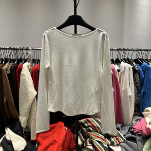 肩扣圆领柔软细羊毛纯色针织衫 时尚 女显瘦百搭毛衣 MONT秋季 MILD