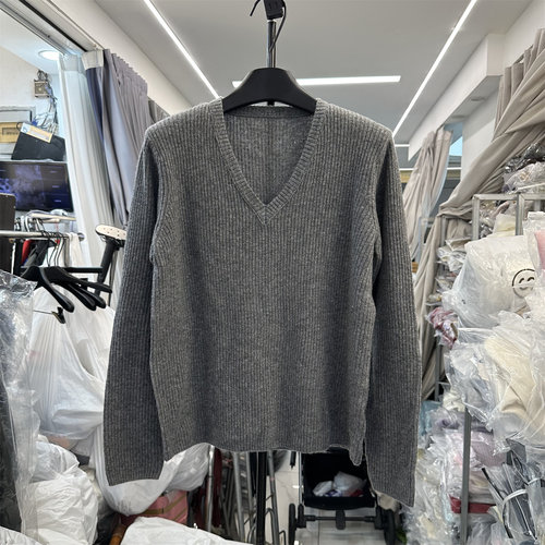 女宽松显瘦软糯全羊毛针织衫上衣