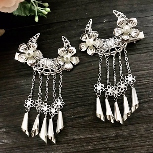 古典饰品岳绮罗同款流苏发夹汉服旗袍配饰舞蹈头饰