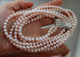 西洋古董珠宝首饰欧洲回流进口阿古屋akoya海水珍珠项链手链