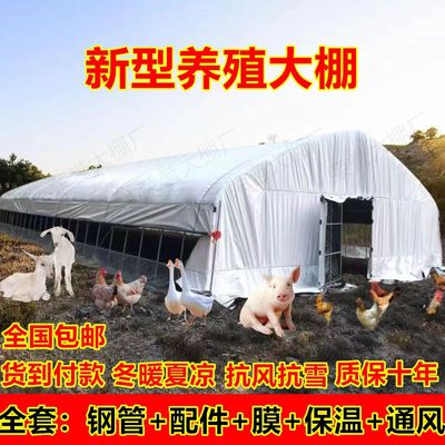 养殖大棚骨架钢管全套养殖鸡鸭鹅猪牛羊大棚全套食用菌温室大棚