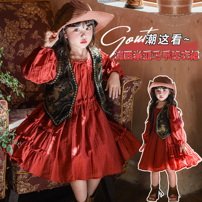 女童洛丽塔连衣裙春秋套装