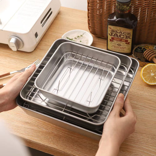 可微波炉可烤箱的304不锈钢盘