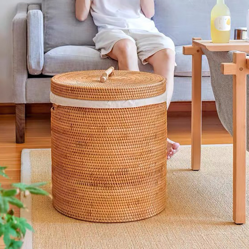 高端藤編臟衣籃收納箱