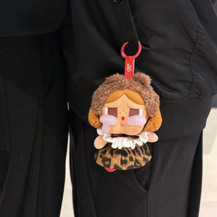 手作可爱豹纹哭娃娃衣crybaby衣服可穿tim熊头套搪胶娃娃 娃衣