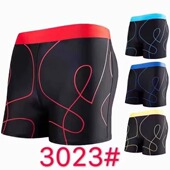 平角泳裤 潮流宽松舒适速干泡温泉泳装 运动短裤 时尚 素色沙滩裤 男士