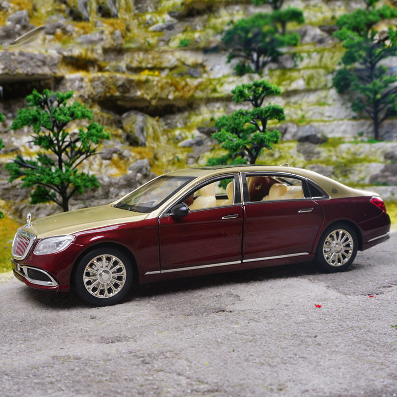 【SL332】车致1:24迈吧赫S600声光回力车儿童玩具汽车仿真合金车