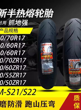 春风国宾650TR-G黄龙600前后轮胎正新半热熔120/70-17 180/55ZR17