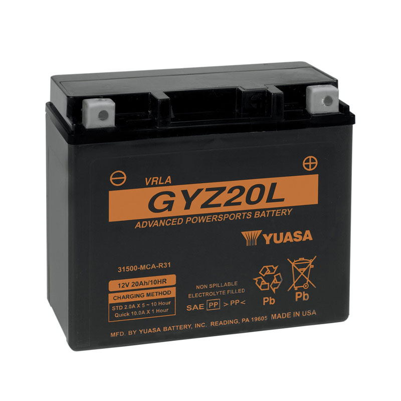 本田GL1800金翼F6B F6C北欧女神火箭3哈雷戴娜电瓶GYZ20L电池通用