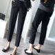 薄款 显瘦九分西裤 小脚裤 西装 职业直筒宽松烟管裤 女夏季 子大码 子 裤