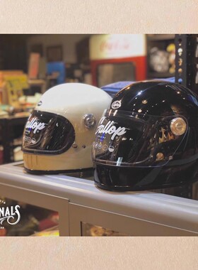 台湾直邮Gallop复古男女款小盔体素色全盔机车骑士通勤乐高帽头盔