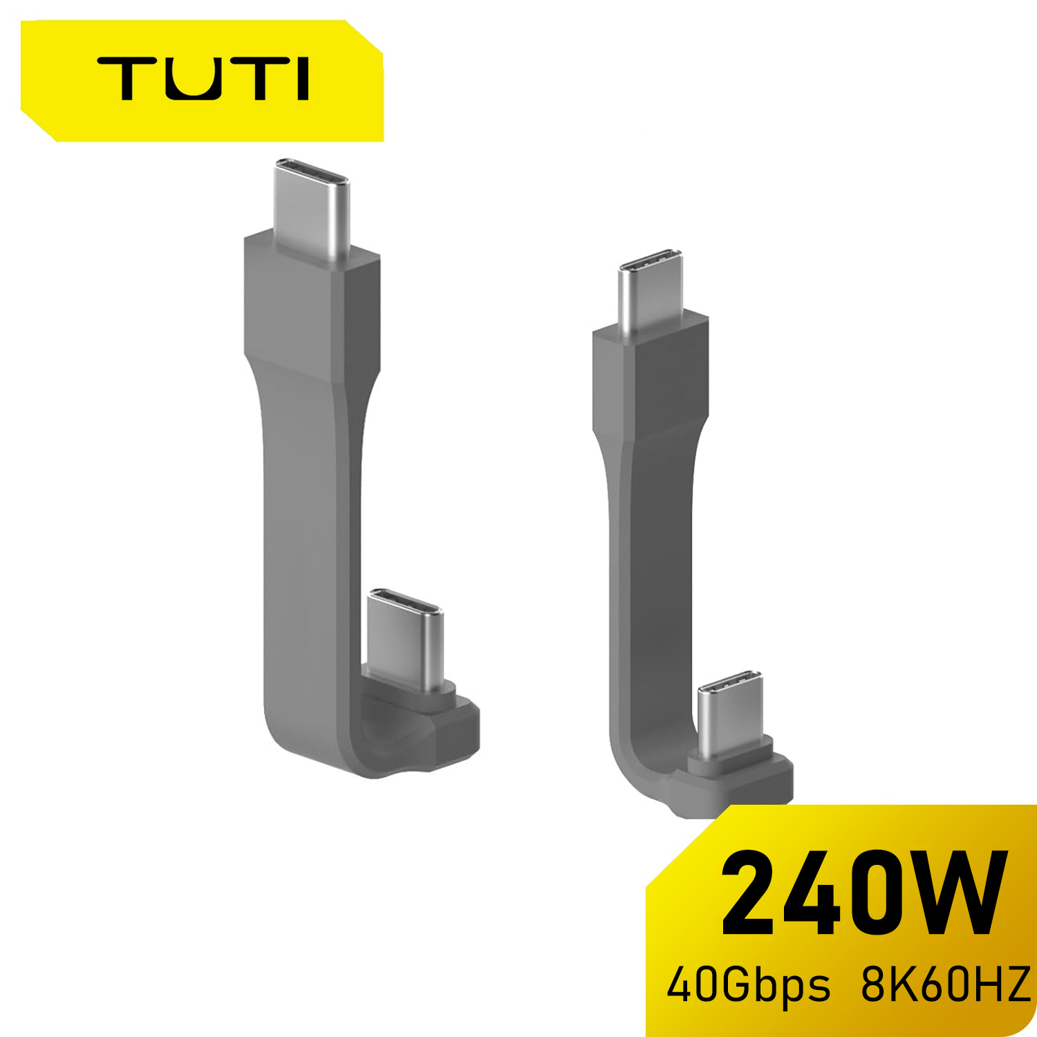 TUTI90°磁吸弯头线适用iPhone15