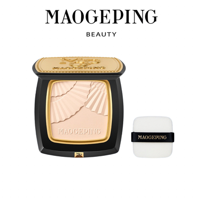毛戈平光感柔纱凝颜粉饼小金扇粉饼柔焦无痕定妆控油补妆