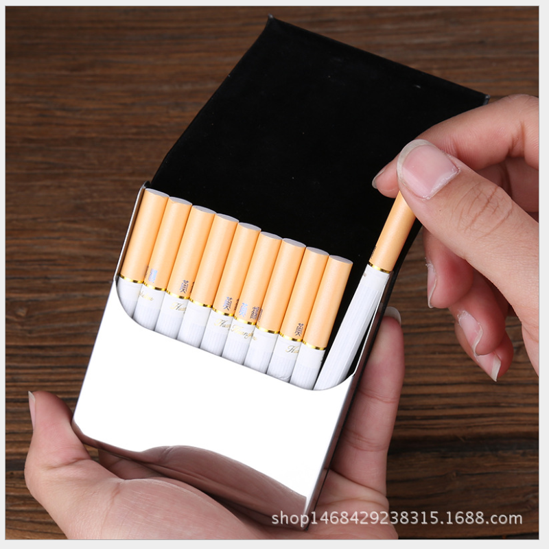 日式迷你小烟盒不锈钢金属香菸创意个性磁铁翻盖烟包超薄男士烟盒