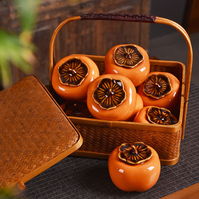 柿子摆件五一劳动节创意礼品