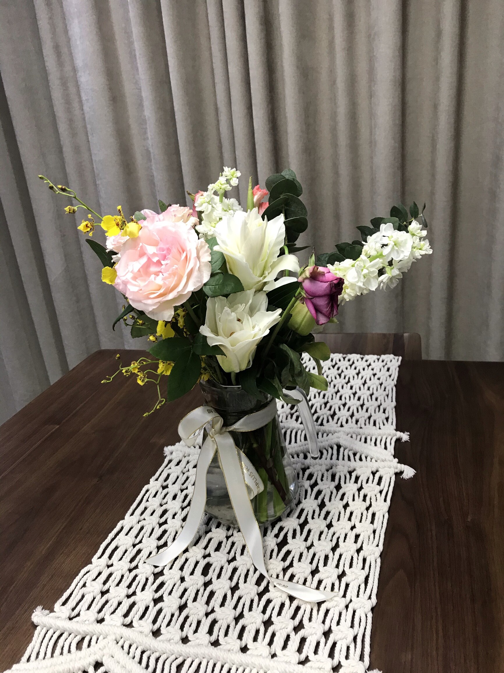 镂空桌旗轻奢高端中式禅意结婚手工编织桌毯茶几餐桌桌布中间长i.