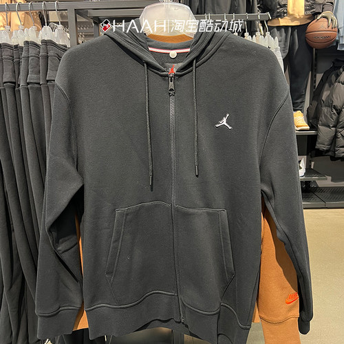 NIKE耐克男连帽加绒刺绣运动外套