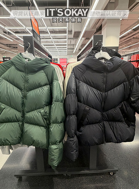 NIKE/耐克男子连帽户外防风雨拼色运动休闲夹克保暖羽绒服 IB2961