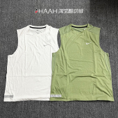 Nike耐克男子夏速干圆领篮球跑步训练透气无袖 T恤运动背心DX0852