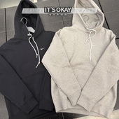 Nike耐克春秋男子针织卫衣运动休闲刺绣加绒保暖连帽套头衫 DX1356