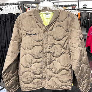 Nike耐克SWOOSH男子宽松刺绣保暖防风运动休闲外套棉衣FB1909-031