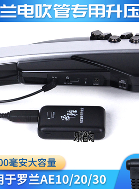 罗兰AE10/20/30电吹管演奏供电线增压线专用吹管电源升压线