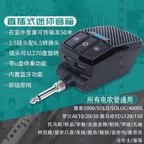 泽雅直插式小音箱电吹管吉他通用