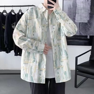 夏季男士长袖衬衫冰丝凉感超薄款