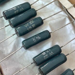 英国 welwyn韦尔文 W22 7W 15R 15欧 15Ω 5% 陶瓷线绕电阻