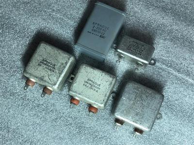 古董美国SPRAGUE 2UF 25VAC 60VAC 220VAC 100V 200V胆机油浸电容