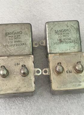 古董美国SANGAMO山姆 10UF100V 胆机耦合分频油浸电容