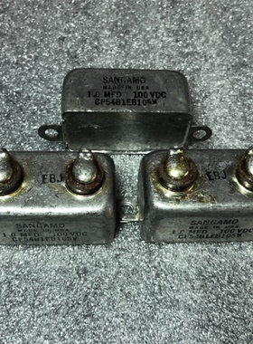 古董美国 SANGAMO 山姆 100V 1UF CP54B1EB105V分频耦合油浸电容