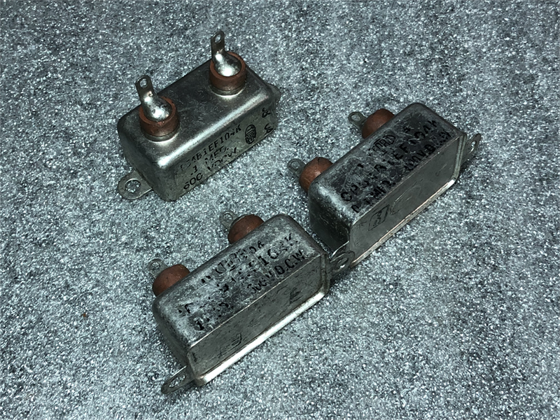 古董美国TOBE CP54B1EF104K 0.1UF600V 铜壳 胆机耦合油浸电容