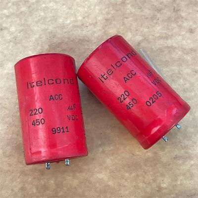 拆机意大利 ltelcond 艾特康ACC 220UF450V 胆机高压滤波电解电容