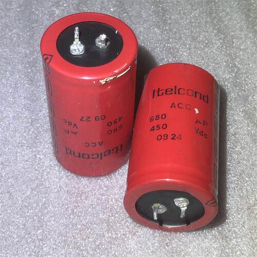 拆机意大利itelcond艾特康ACC 680UF450V发烧胆机高压滤波电解电
