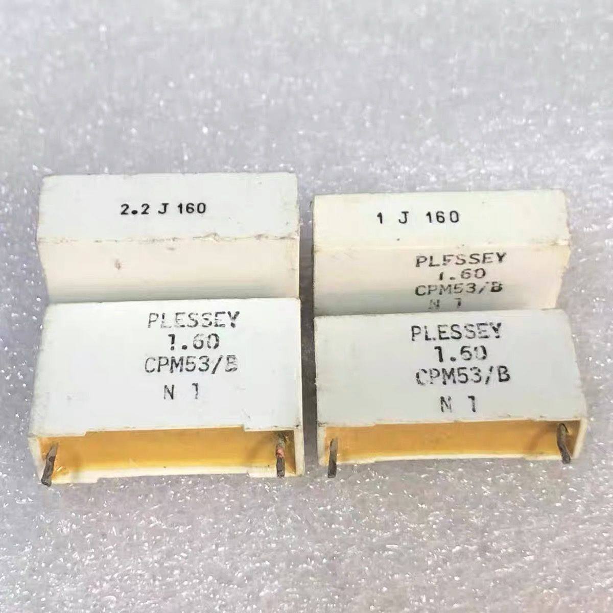 拆机英国TCC副牌 PLESSEY 1UF 2.2UF 160V 发烧分频耦合无极电容