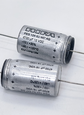 瑞典RIFA 4700UF 16V PEG124GJ447AQ 铜脚轴向音频滤波电解电容