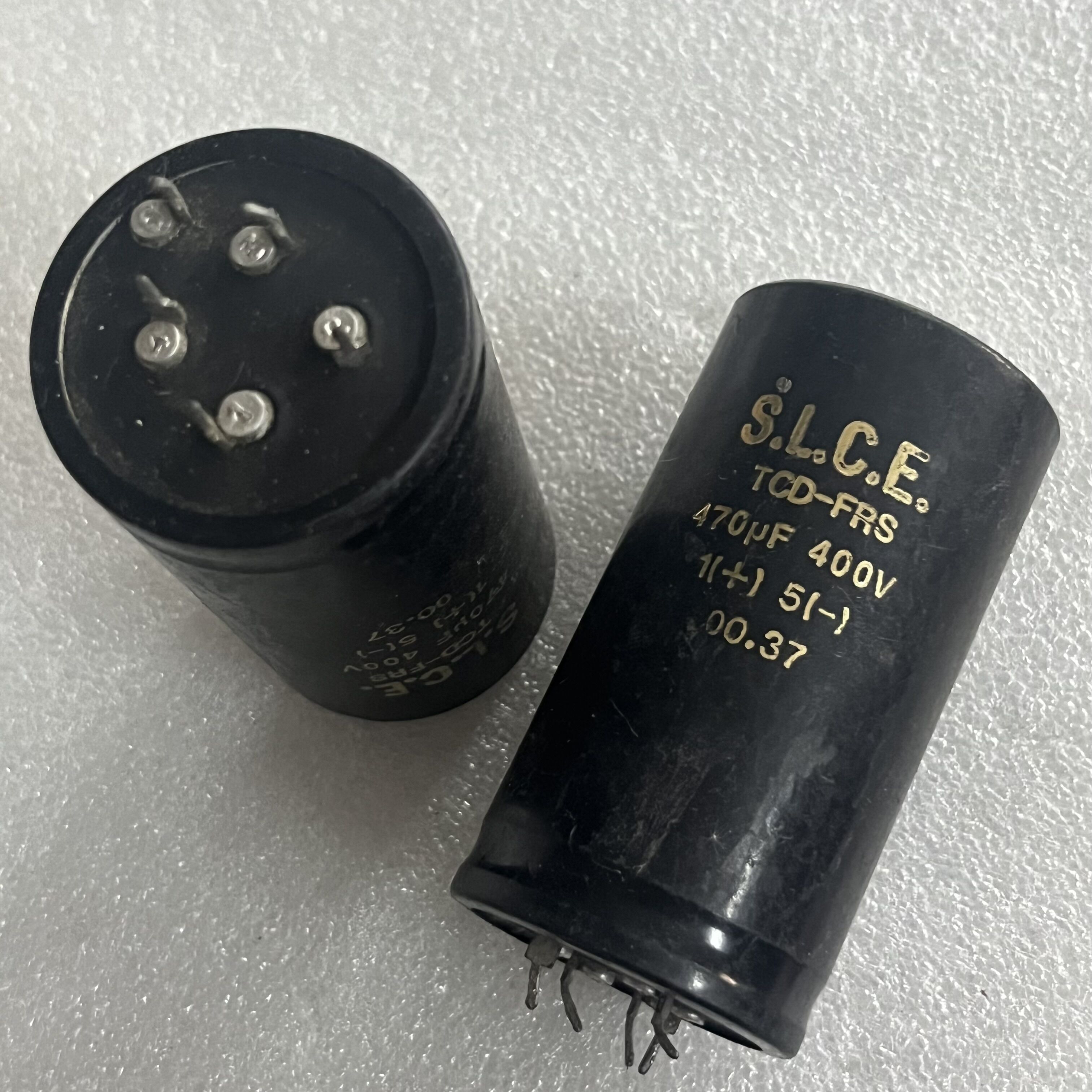 拆机 法国SLCE TCD-FRS 系列 470UF 400V 胆机高压滤波电解电容