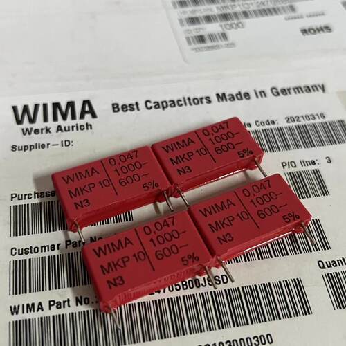 WIMA耦合电容0.047UF1000V