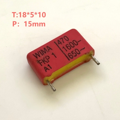 拆机德国红威马WIMA FKP1系 470PF 1600V 铜脚耦合音频薄膜电容