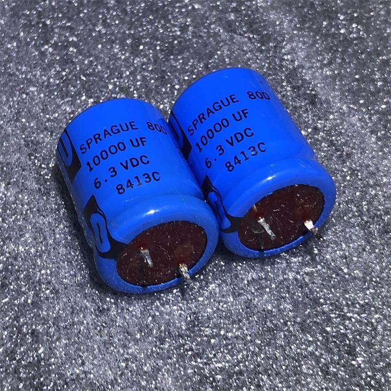 美国 SPRAGUE 思碧 老款红头 80D 10000UF 6.3V 灯丝滤波音频电容