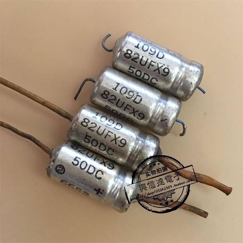 思碧 SPRAGUE 109D 系列 82uf 50V 发烧液态钽银壳银油电容